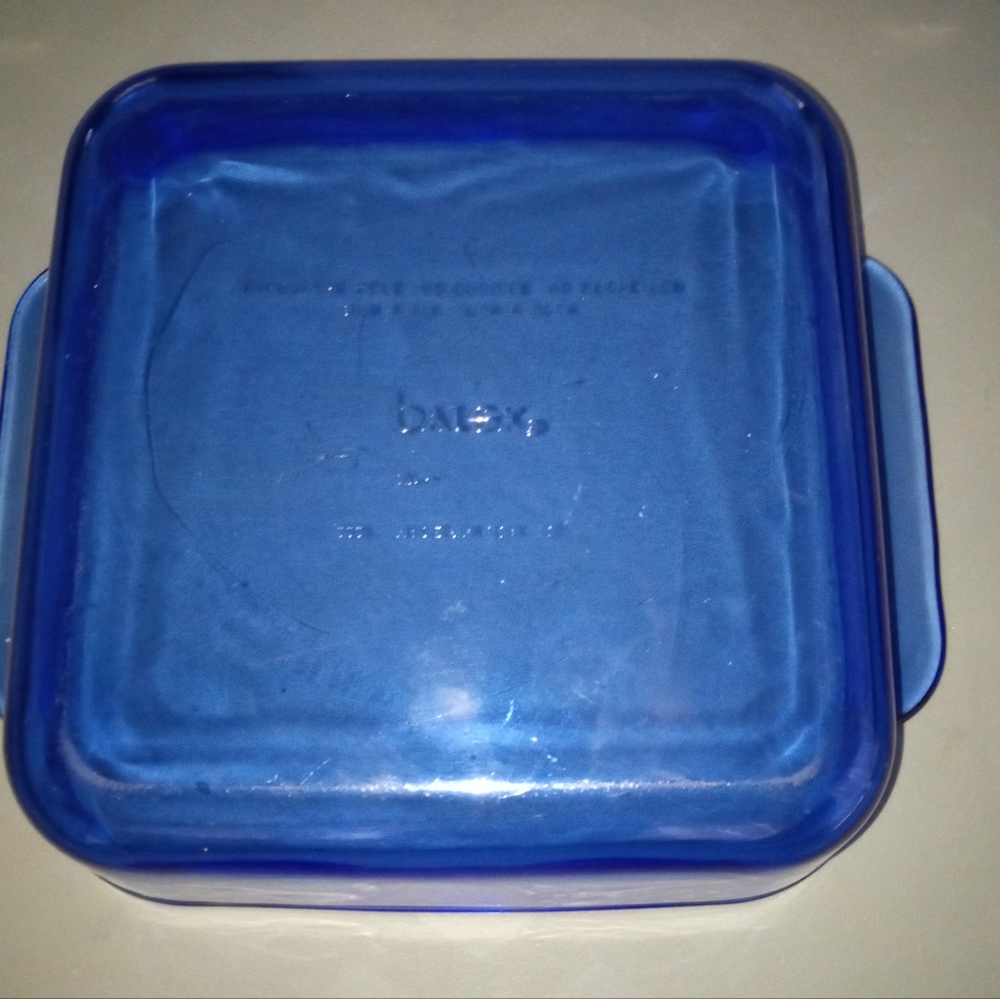 Cobalt Blue Pyrex Lasagna And Square Baking Dish Made In U.S.A. - Picture 4 of 6